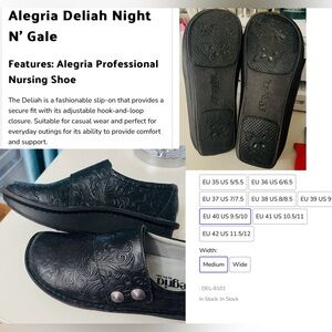 Alegria Delilah Night N Gale leather shoe